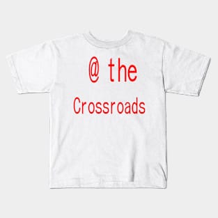 At the Crossroads illustration on White Background Kids T-Shirt